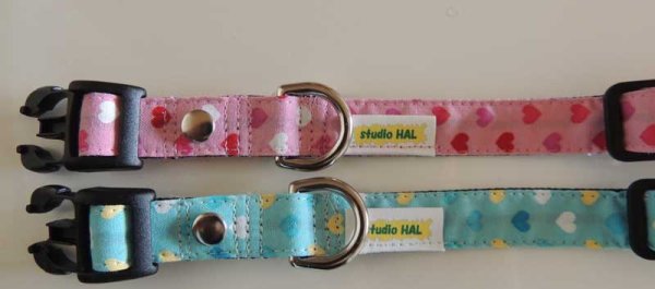 画像2: ハート柄首輪 (2)